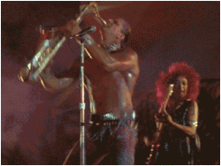 Animated gif of the sax player from Lost Boys