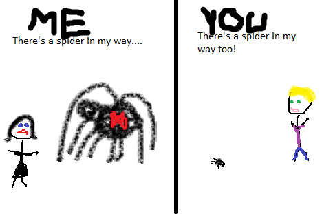 The spider I have to get past is bigger than yours...